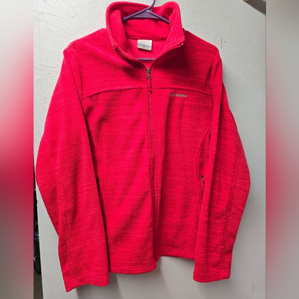 Womens L Columbia Fleece Zip Up